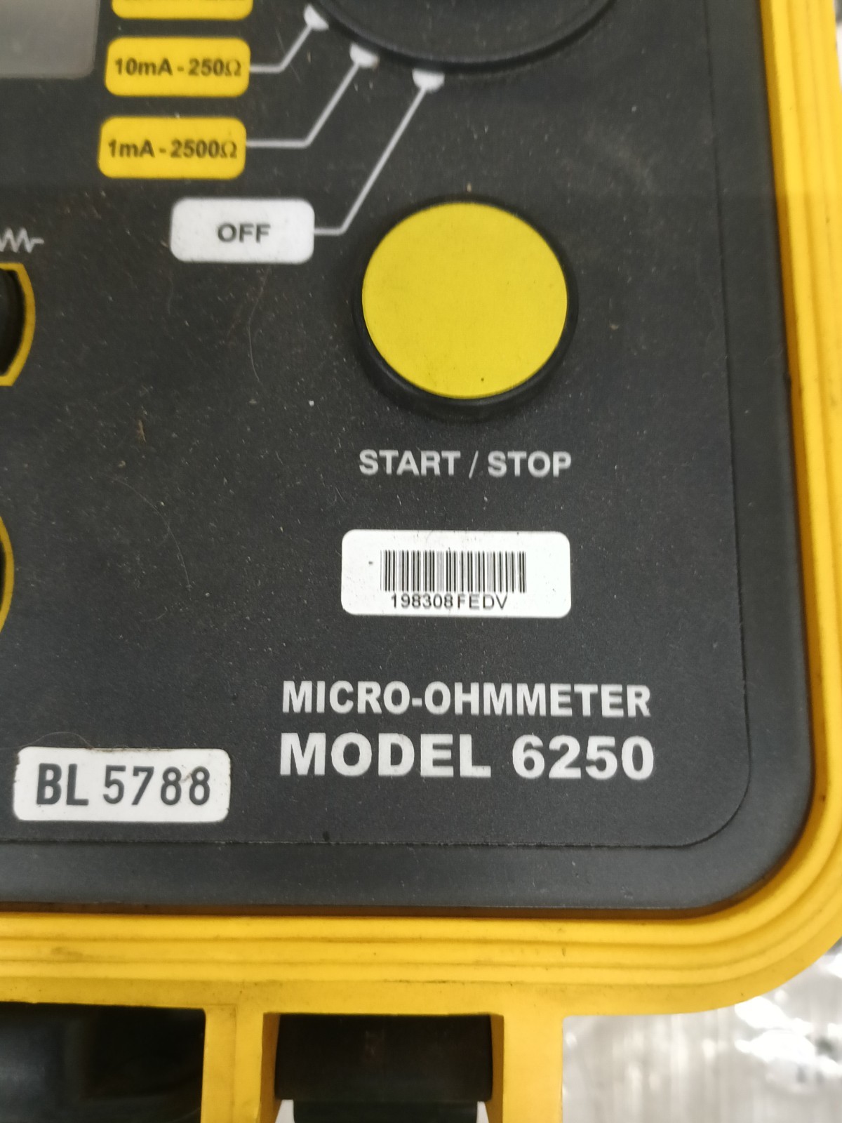 AEMC MICRO-OHMMETER 6250 (NO POWER CORD)