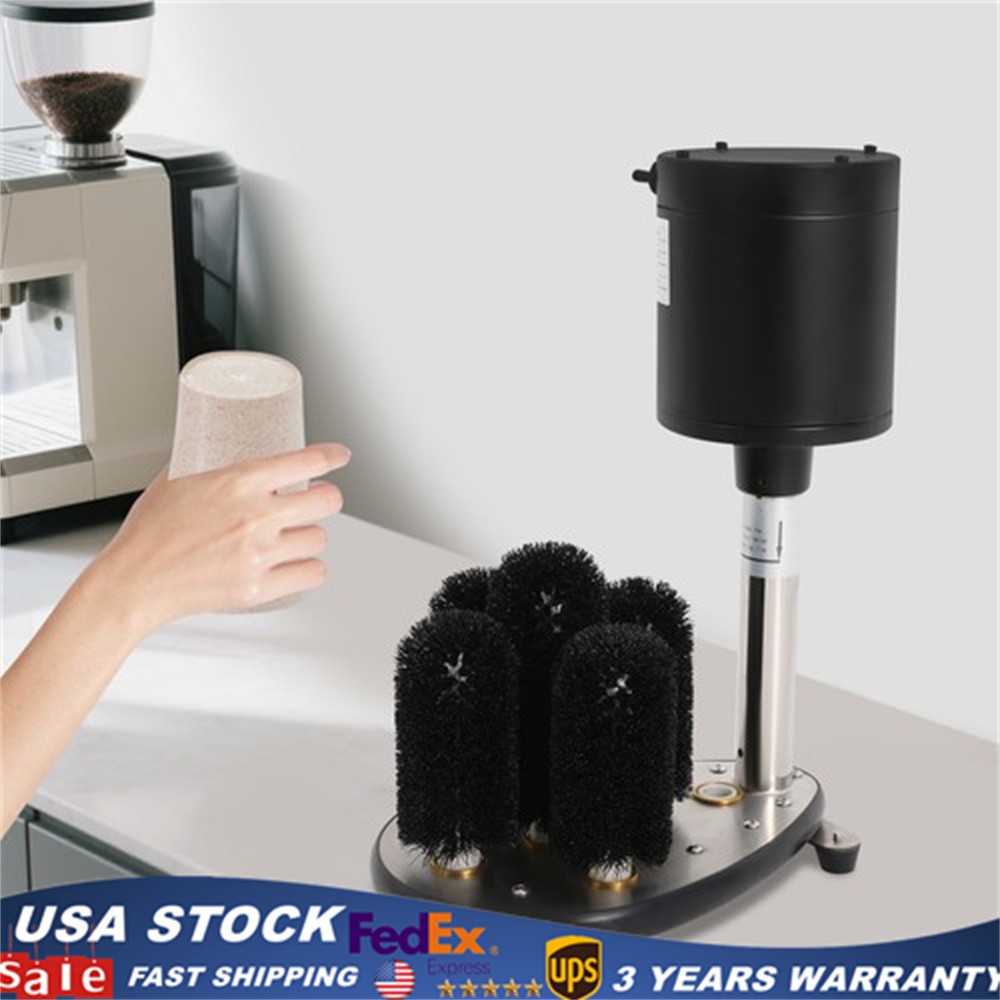 Electric Glass Washer 5-Brush Electric Commercial Wine Glass Cleaning Machine