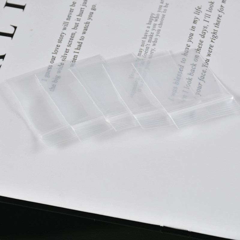 100Pcs PE Plastic Packaging Bag Ziplock Bag Pill Packaging Bag 2×3/2.5×3/3.5x5cm