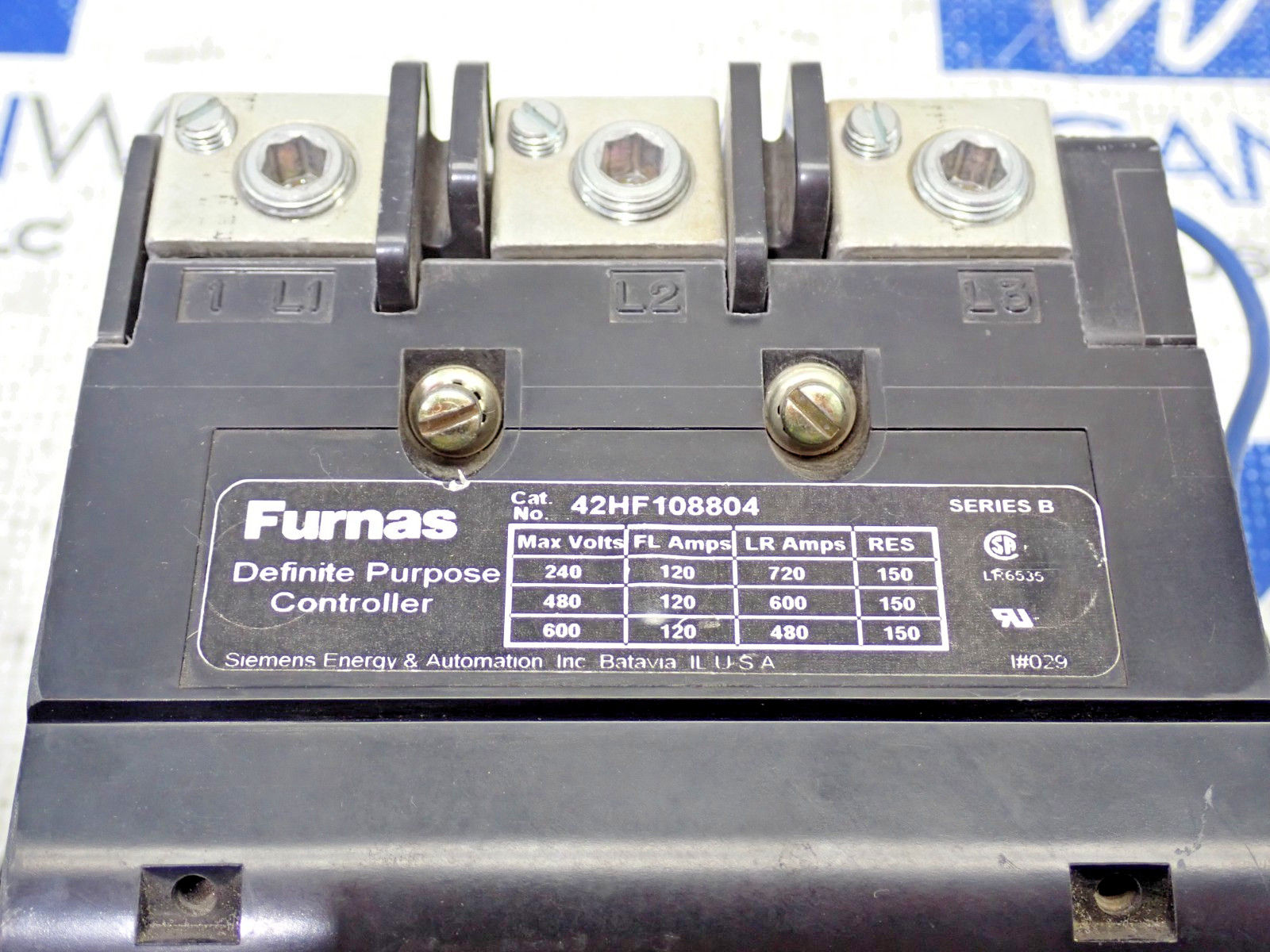 Furnas Definite Purpose Contactor 42HF108804 120A 600V 48VDC 75D73251U Coil