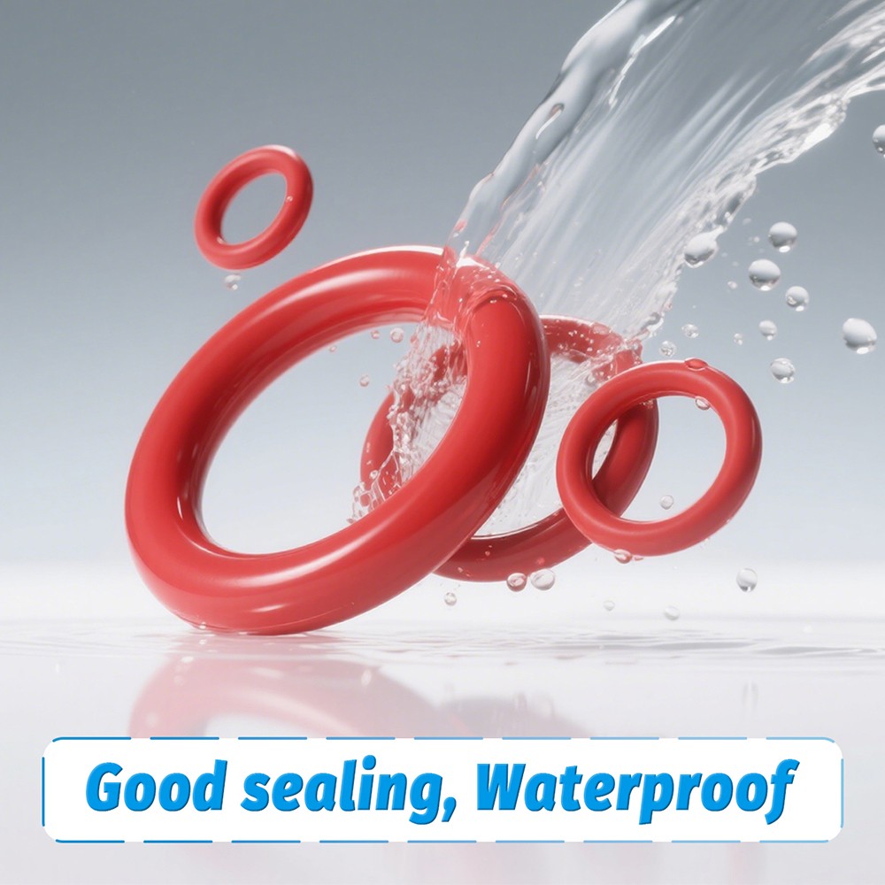 Silicone Rubber O Rings Metric Food Grade 3mm Cross Section 4mm-64mm ID O Ring