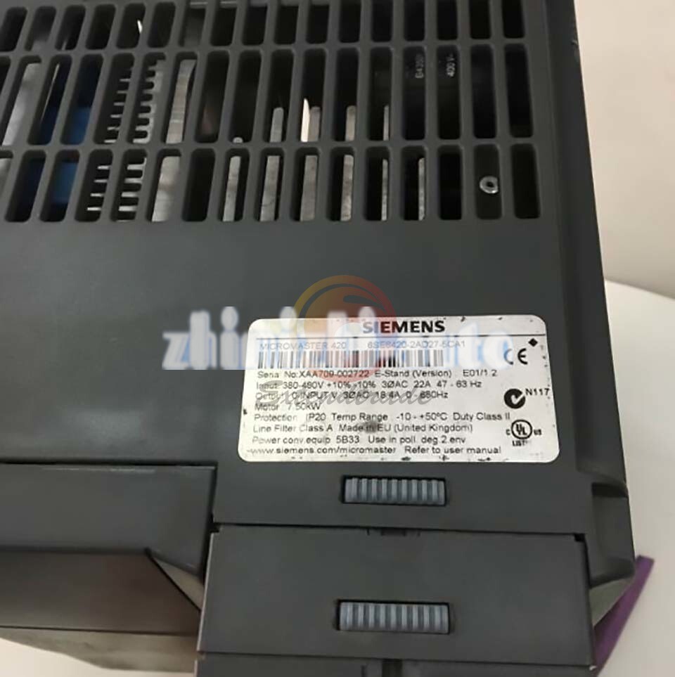 ONE SIEMENS INVERTER 6SE6420-2AD27-5CA1 6SE6 420-2AD27-5CA1 USED
