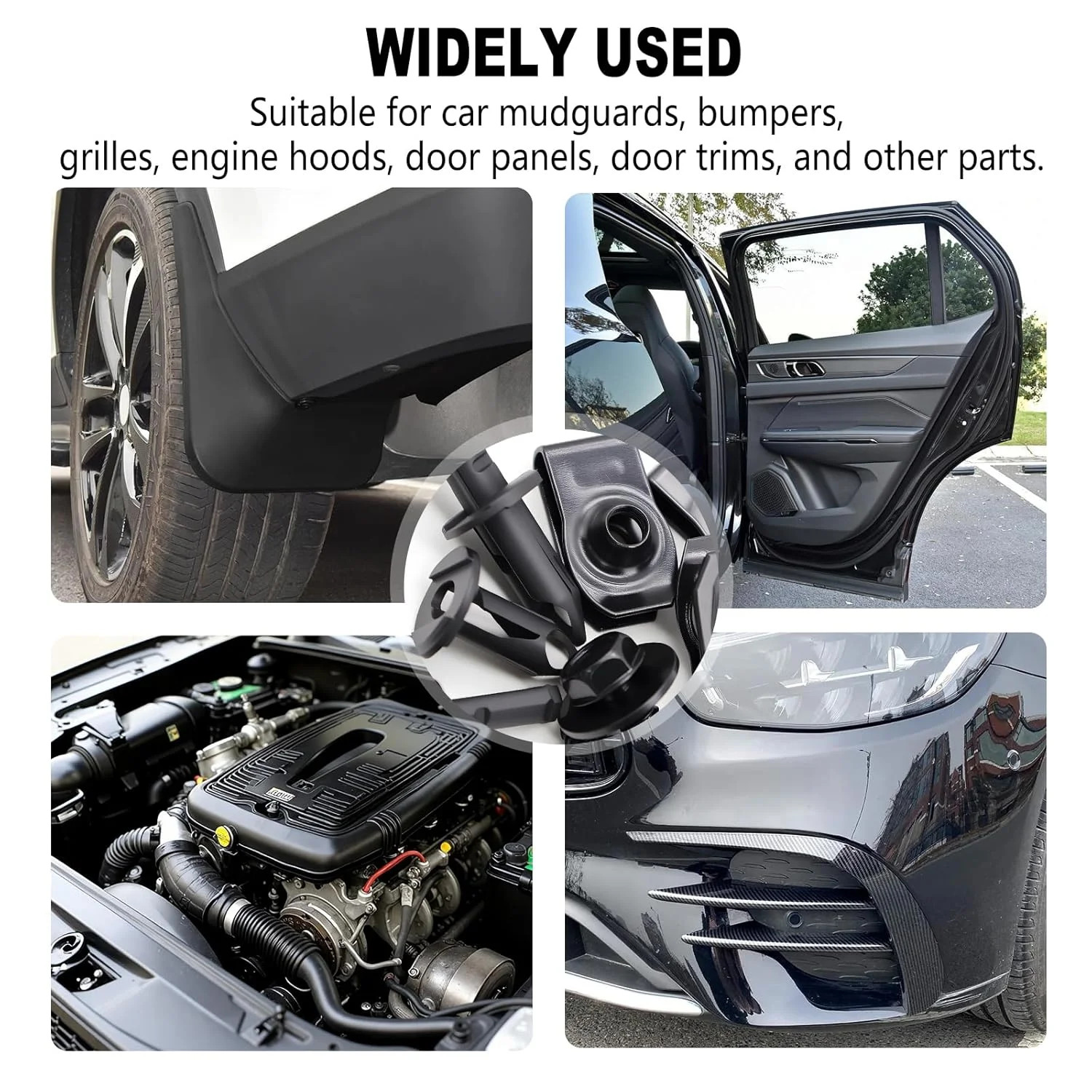 52Pcs Engine Under Cover Splash Shield Guard Body Bolts & Extruded U-Nut Clips K