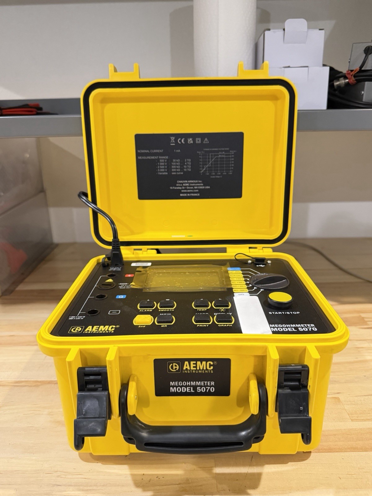 AEMC 5070 MEGOHMMETER GRAPHICAL INSULATION TESTER (FREE SHIPPING)