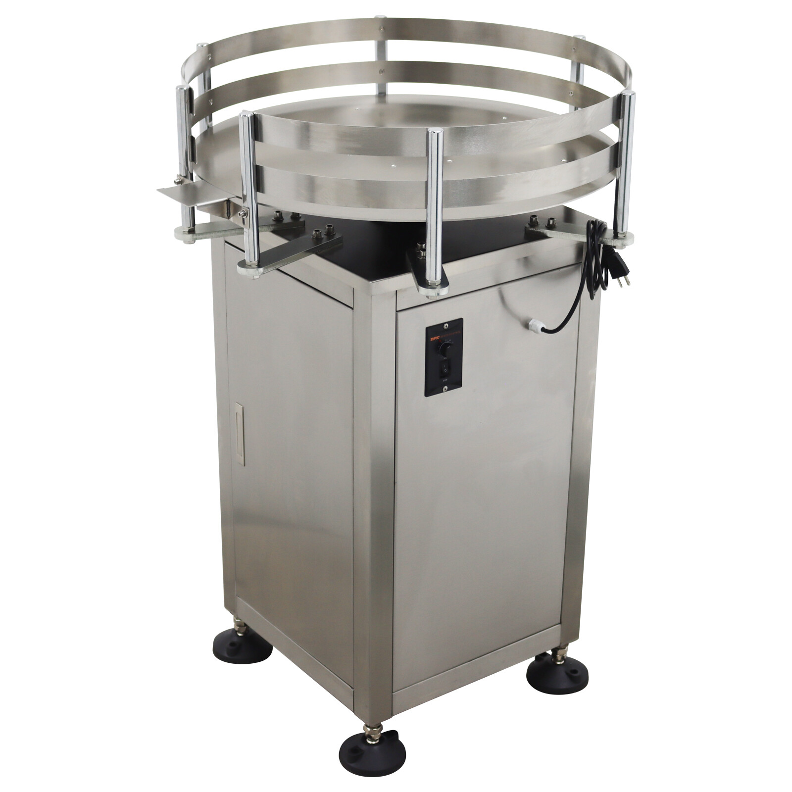 Automatic Bottle Collecting Machine Bottle Organizer Table Rotary 23.6inch 110V