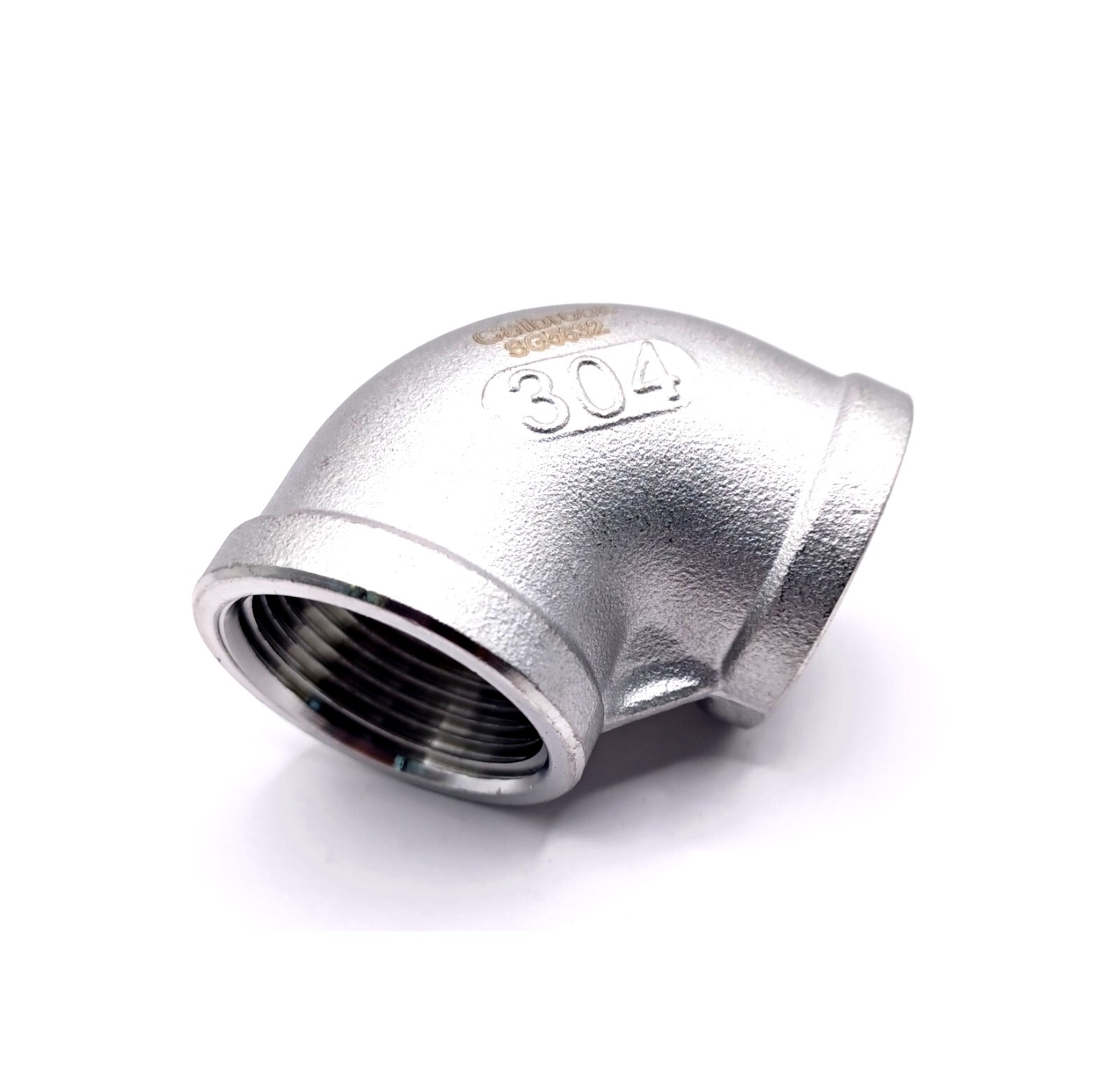 1″ FNPT 90 Degree Pipe Elbow 304 Stainless Steel 150# Class