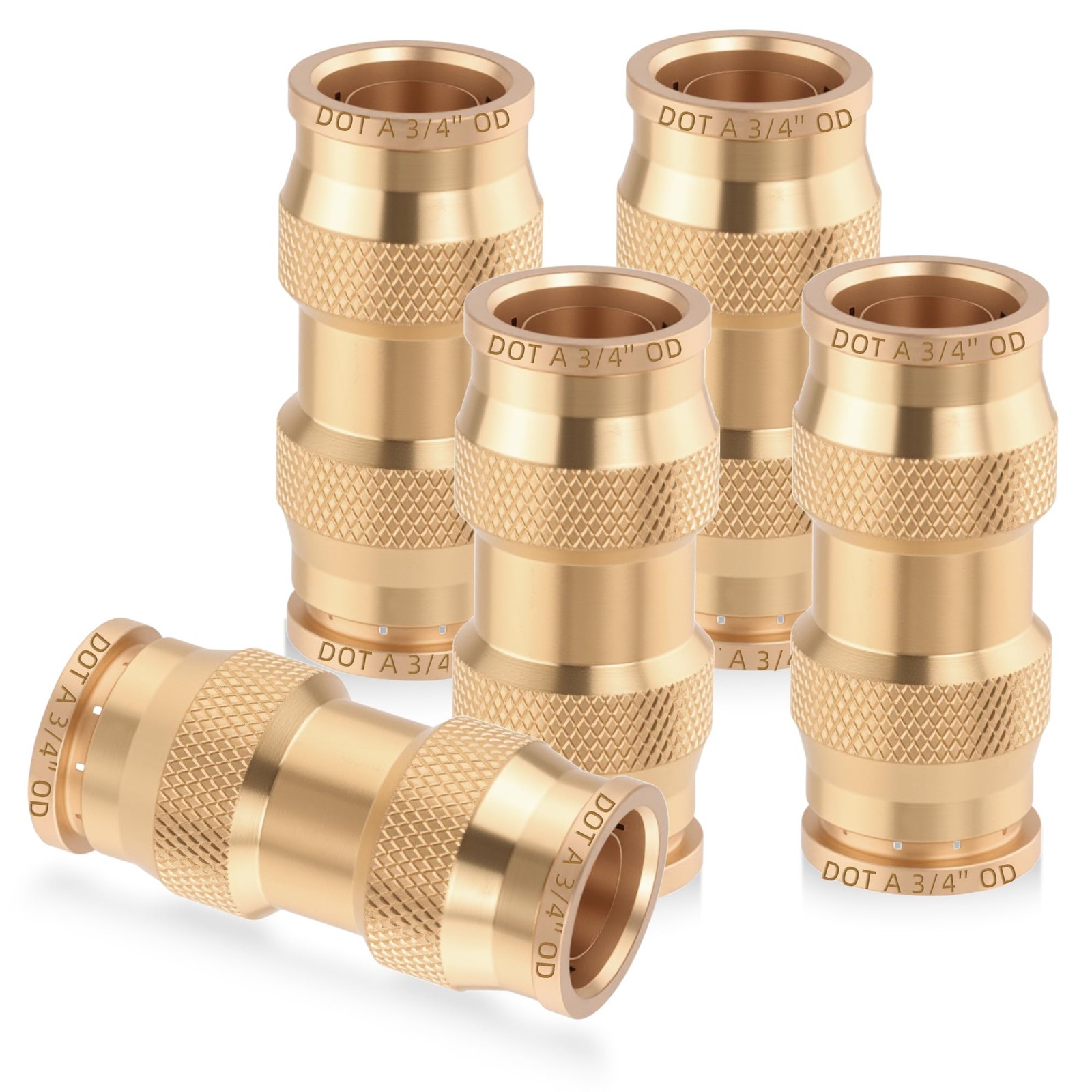3/4″ Quick Push Connect Brass Fittings for Air Suspension, Truck, Trailer, Brake