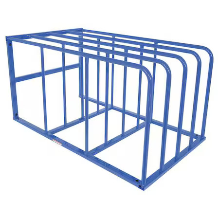 Starter Vertical Sheet Storage Rack, 84 In D, 50 In W, 4 Shelves, Blue, Vssr-15