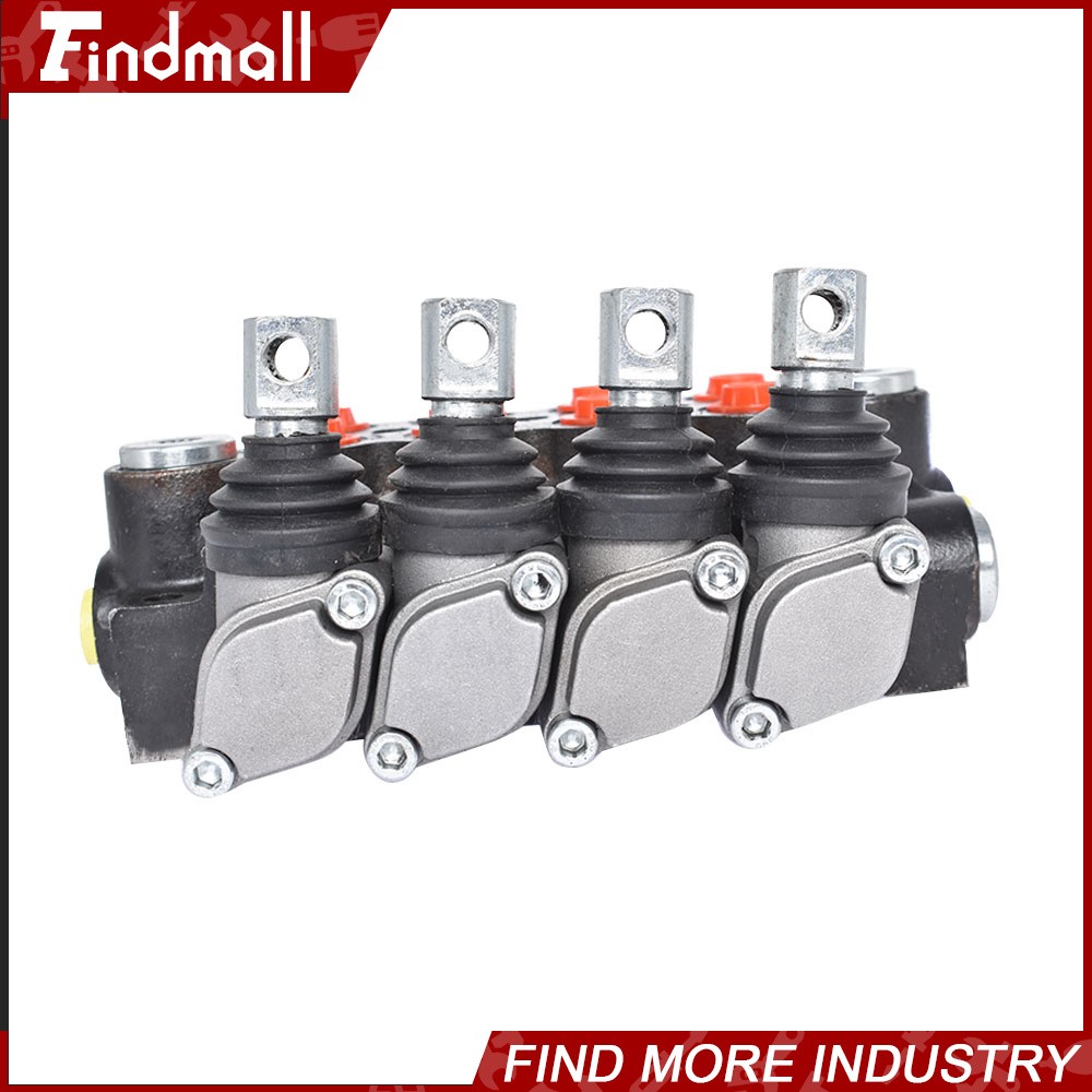 4 Spool Hydraulic Monoblock Double Acting Control Valve 11 GPM SAE Ports 3625PSI