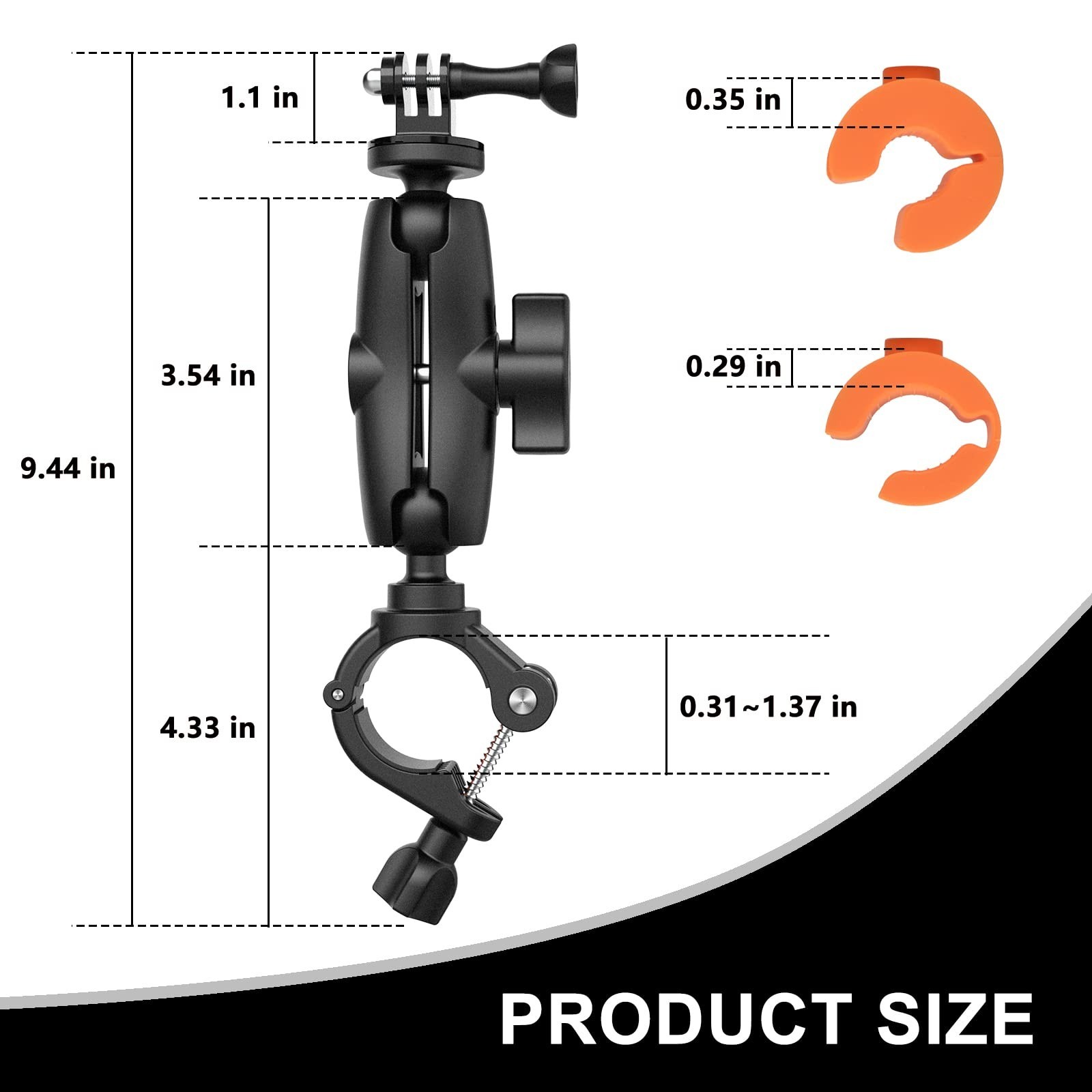 Handlebar/Seatpost/Pole Mount for Insta360 ACE Pro One X4 X3, X2, X, One R, R…