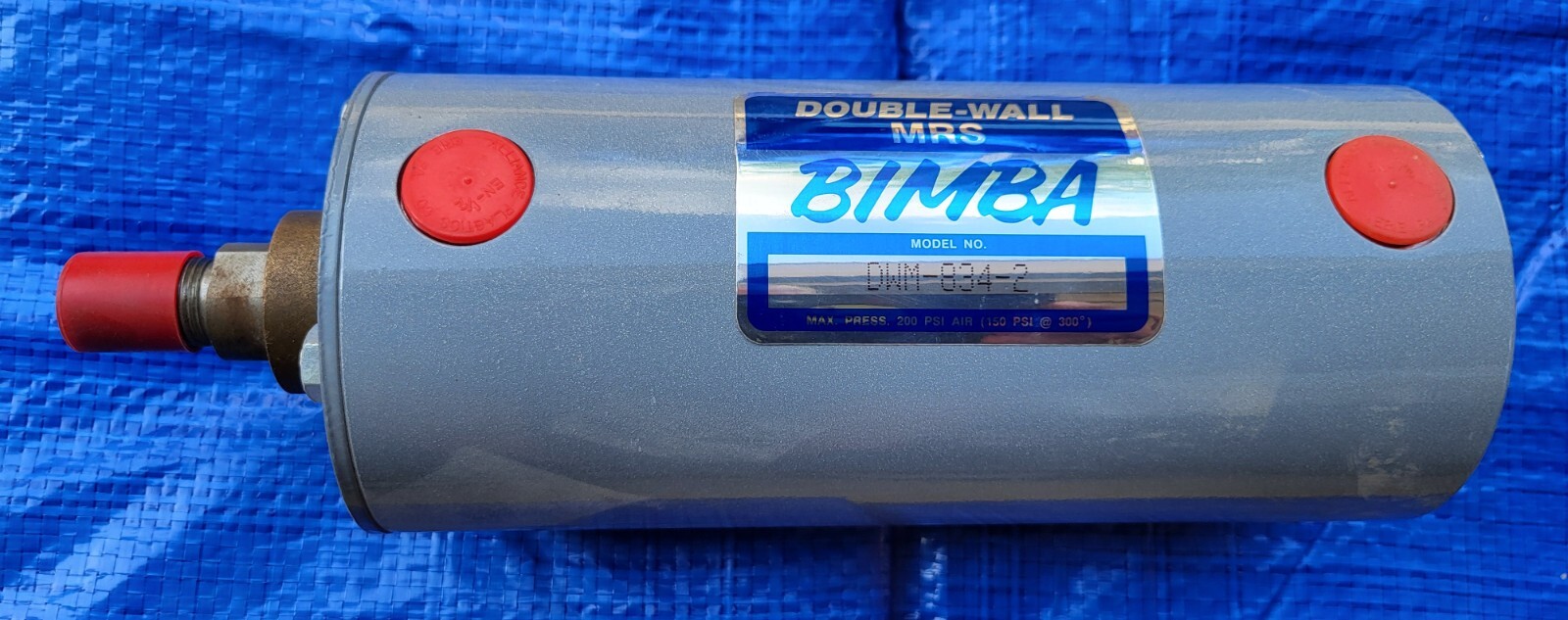 Bimba DWM-834-2 Cylinder, Double Wall, dbl act, sgl end rod..New, old stock