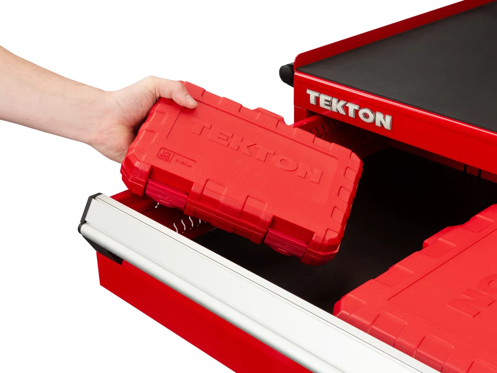 TEKTON 1/2 Inch Drive 12-Point Impact Socket Set, 17-Piece (8 – 24 mm)
