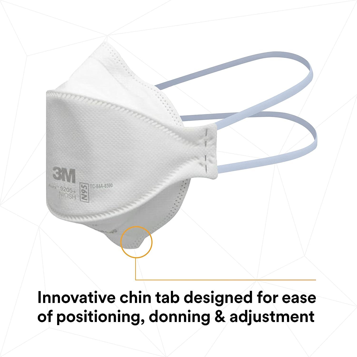 3M Aura 9205+ N95 Particulate Respirator Disposable Protective Mask(5~1000 pcs)
