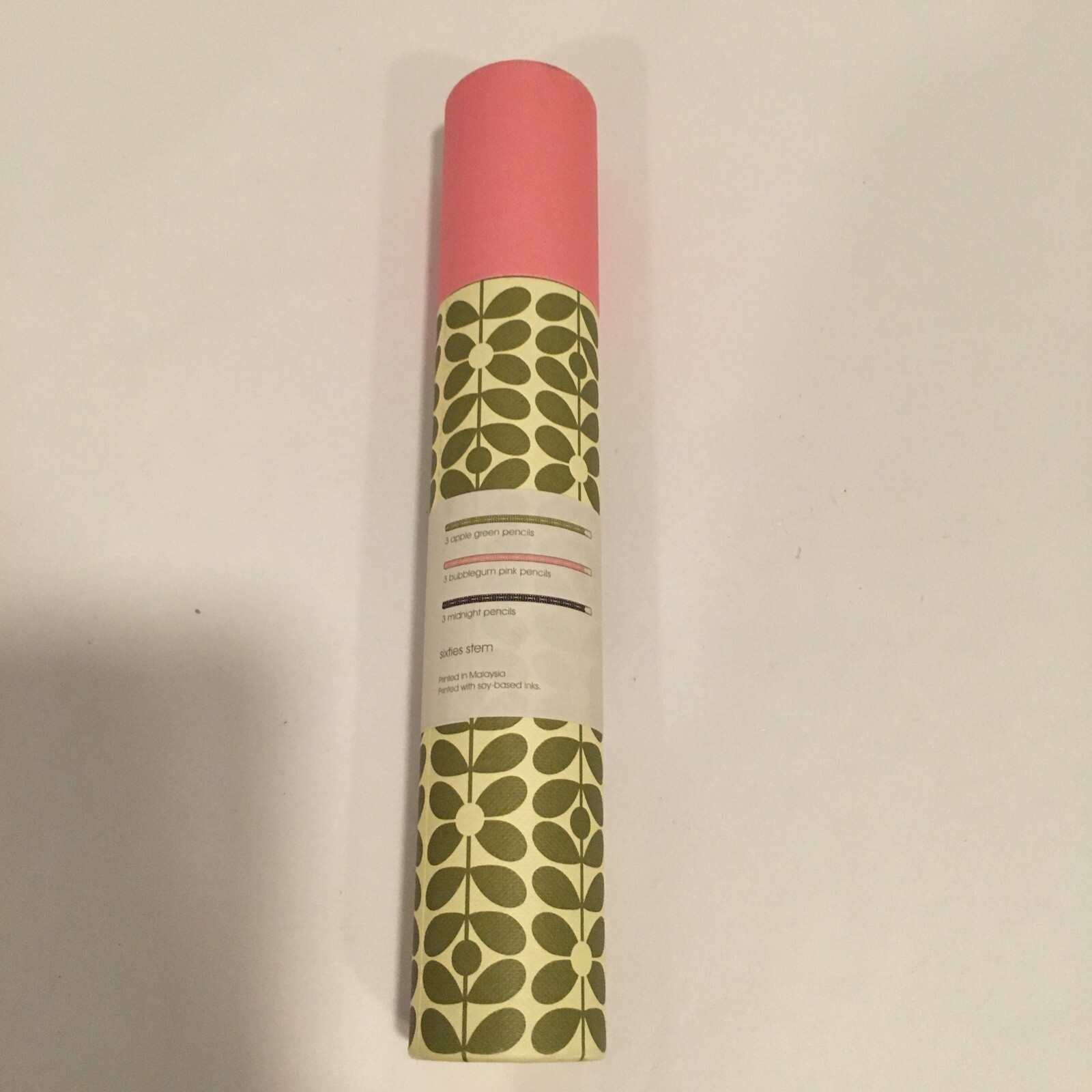 Orla Kiely Sixties Stem 9 Count Pencil Set Tube Multicolor