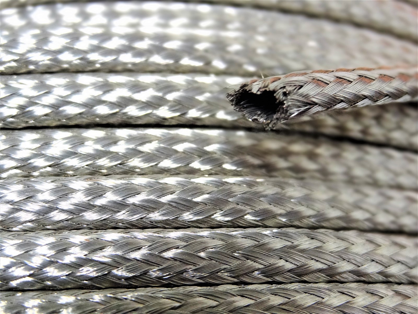 Tubular Braided Shield Tinned Copper Wire 1/4″ Wide Ground Strap USA 175′ FT