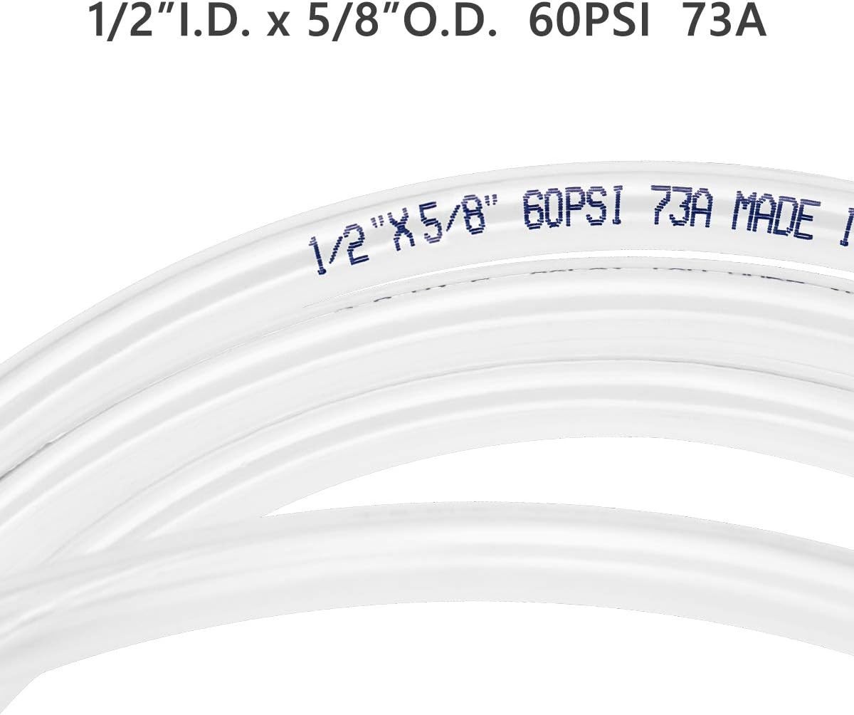 Durable Clear PVC Tubing 1/2″ ID – 25ft Flexible Hose for Aquariums & Gardens