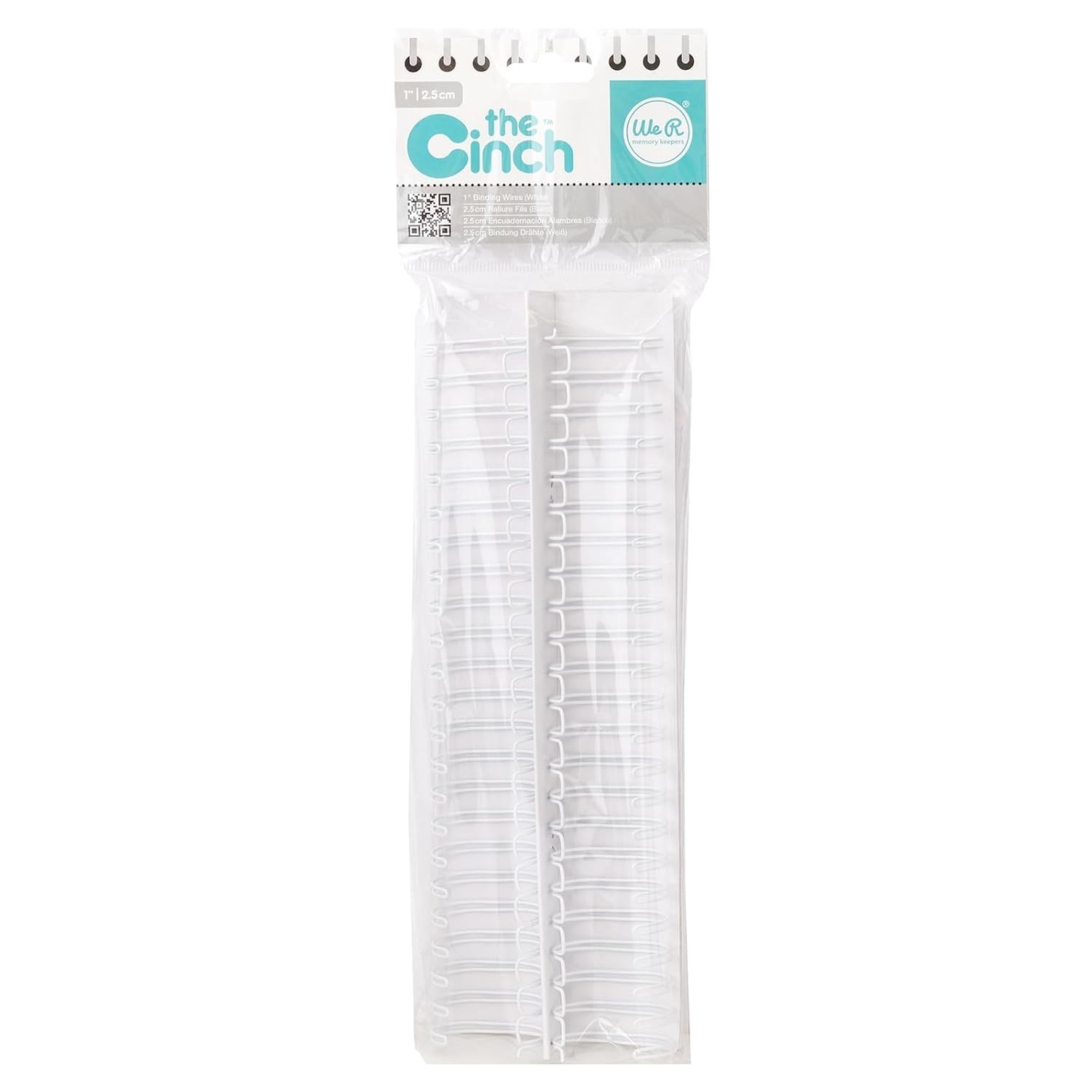 Creative 1-Inch White Binding Wire – Ideal for Crafts & Book Projects (2 Pack)