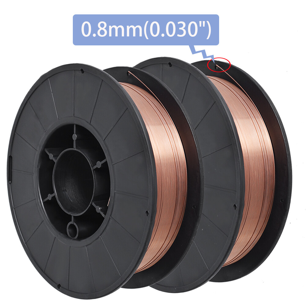 Pack 2 ER70S-6 .030″ (0.8mm) Mild Steel MIG Welding Wire 11-lb Roll