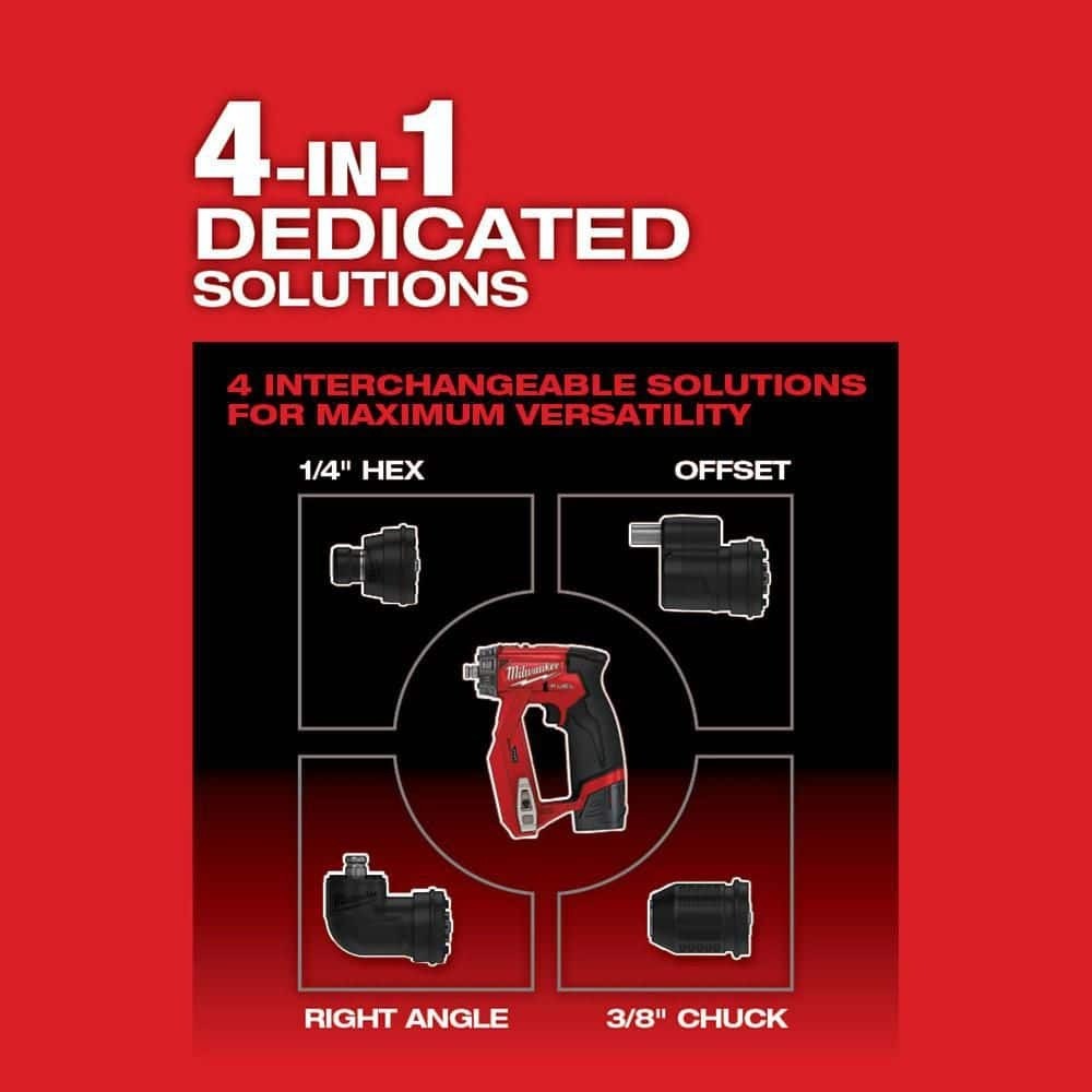 Milwaukee 2505-20 M12 FUEL 4-in-1 Installation Drill/Driver | Tool-Only