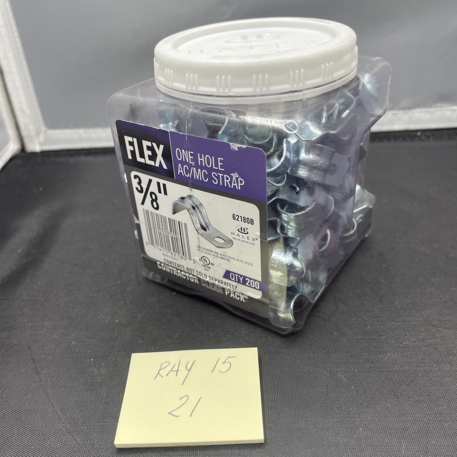 3/8 Inch Flexible Metal Conduit Straps – 200 Durable 1-Hole Units