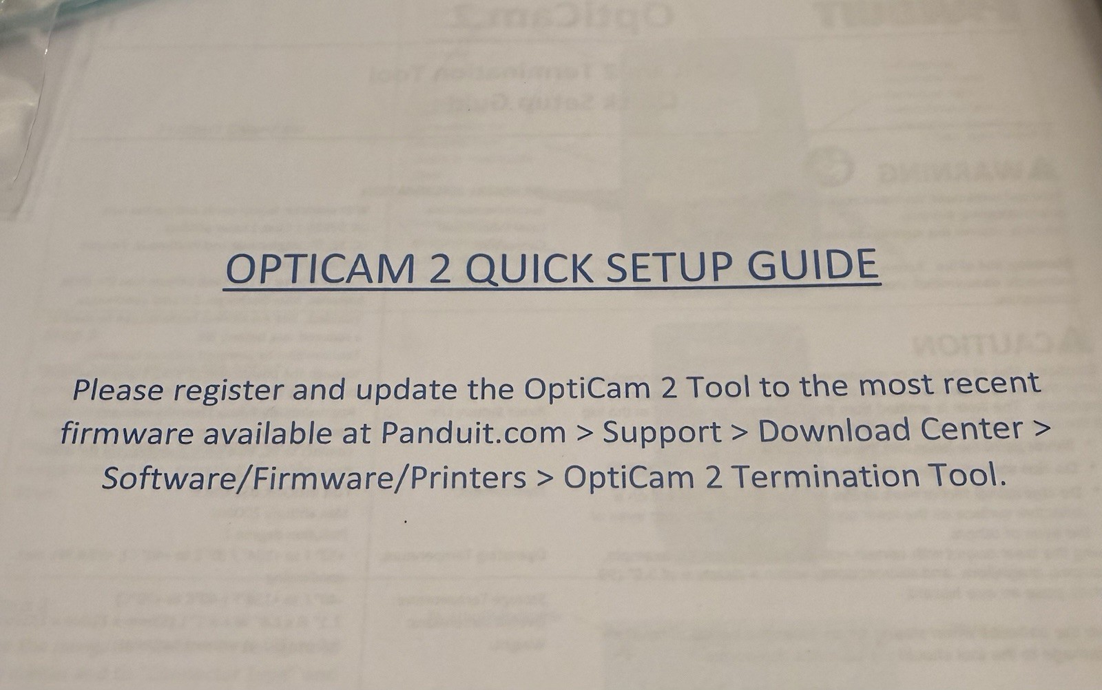 Panduit OptiCam 2 OCTT2 Fiber Optic Field Termination Tool System Kit w/ Case &