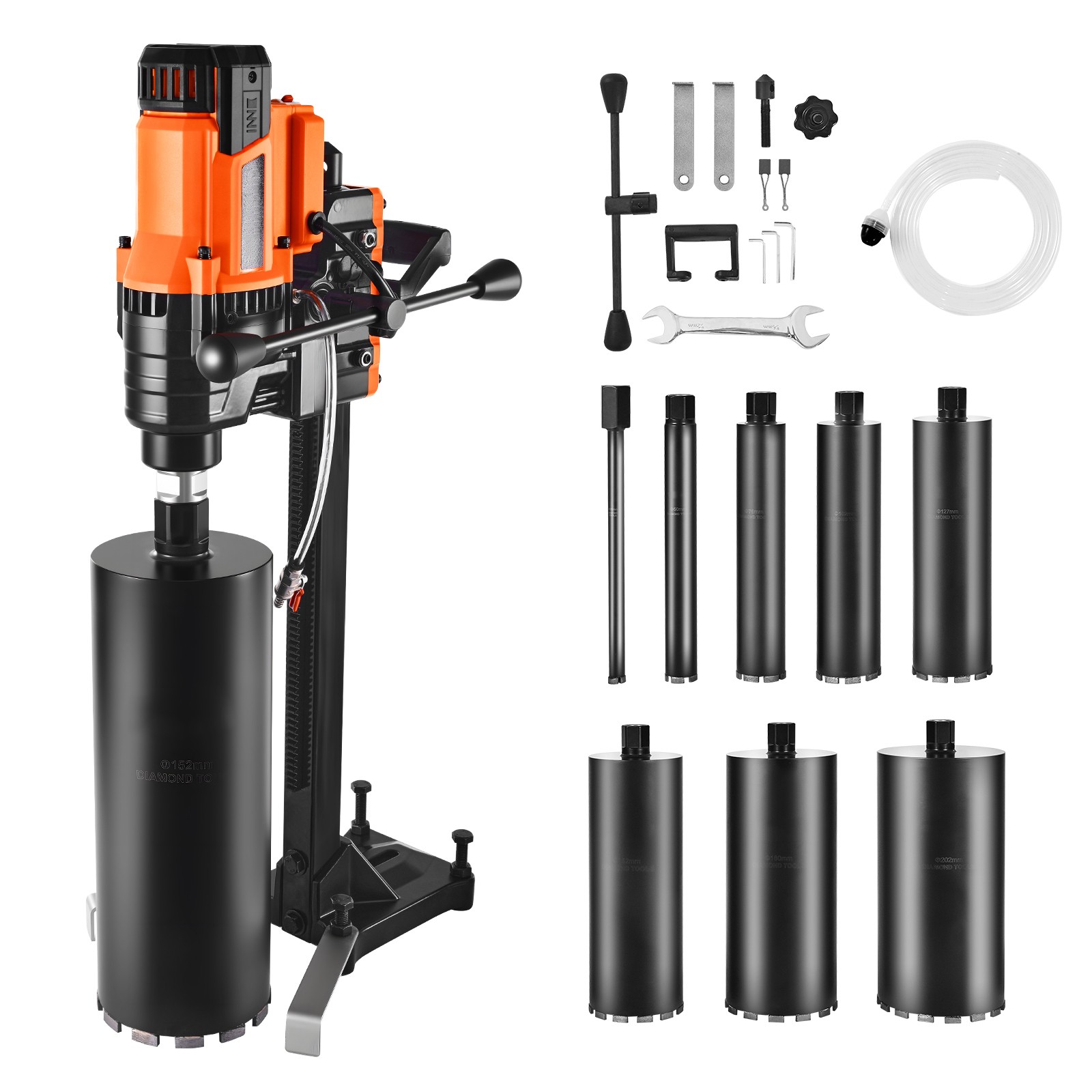 Diamond Core Drill Machine Concrete Core Drill Rig with Stand 8 in 3000W