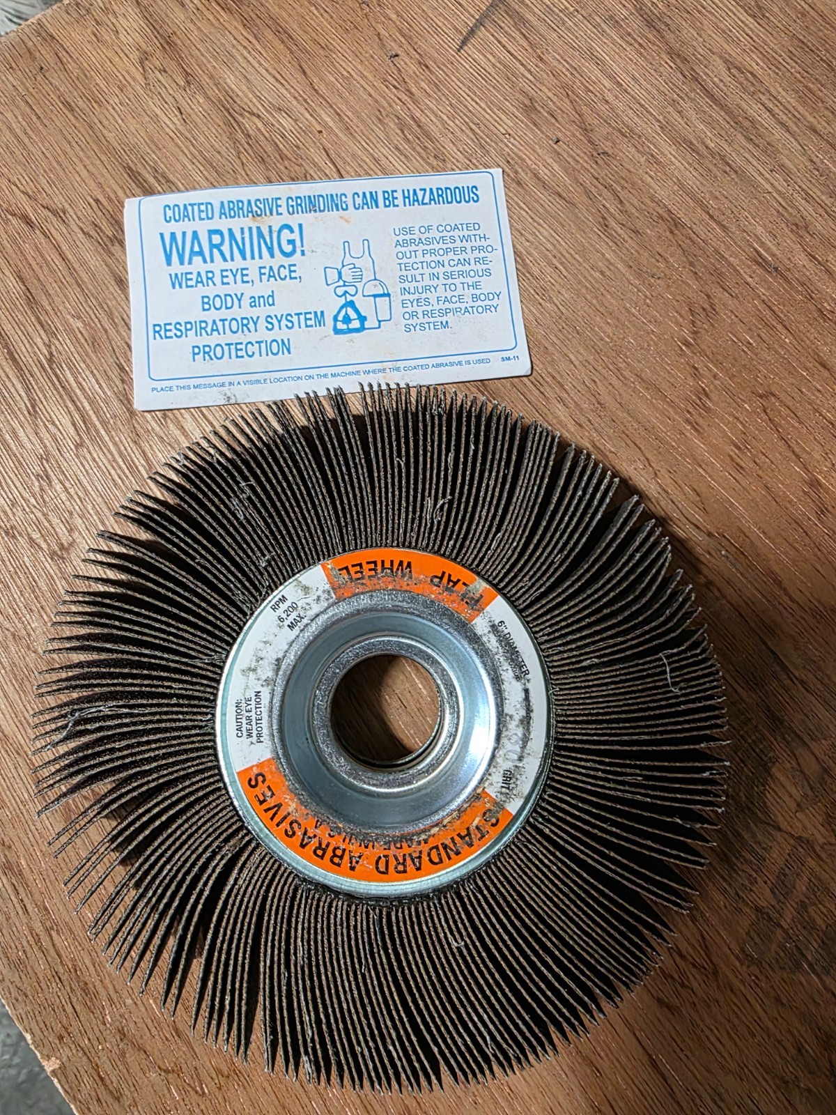 STANDARD ABRASIVES/Brite Rite 661406 Sanding wheels, 6x1x1 80 grit, NOS OB
