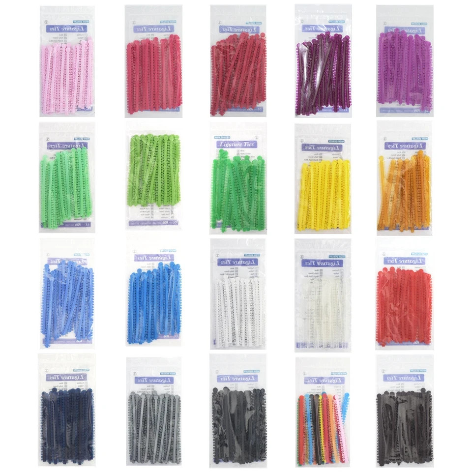 1000pcs Dental Orthodontic Elastic Ligature Tie Ligadura Ortodoncia Rubber Brace