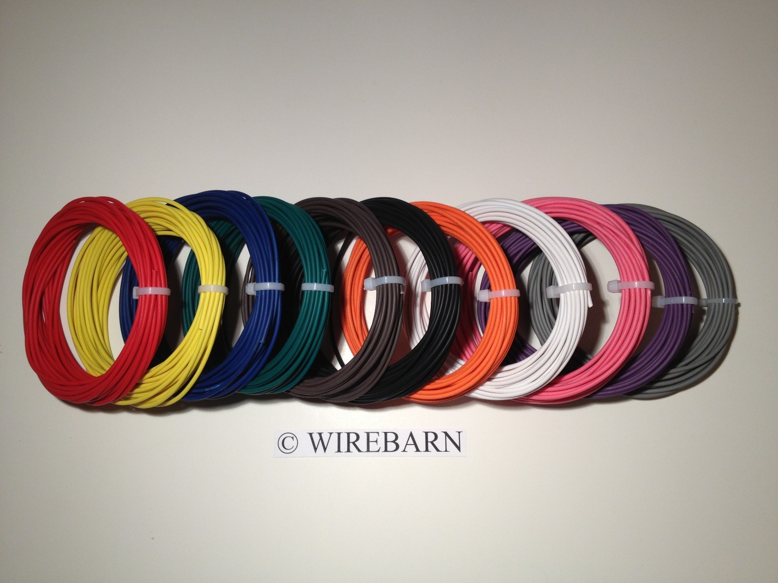 16 GAUGE TXL COPPER WIRE AUTOMOTIVE, MOTORCYCLE, SOLAR – 14 COLORS AVAILABLE