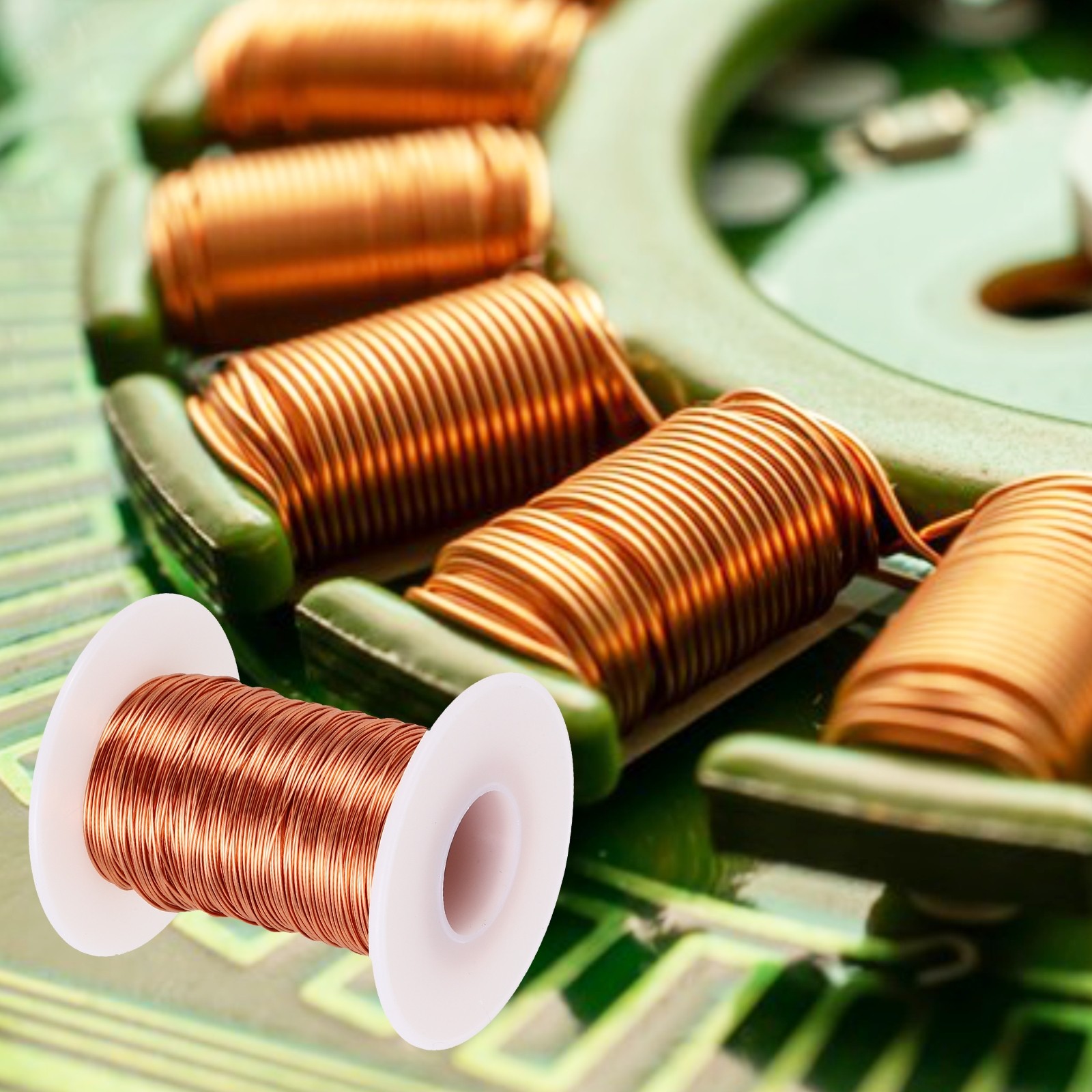 24 AWG Magnet Wire, 4 OZ/113.2g Enameled Copper Wire, 155C(311F)