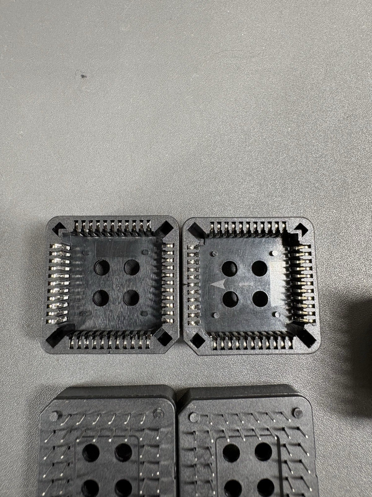 PLCC 44 Pin IC Sockets Through Hole Square Chip Sockets Lot 10