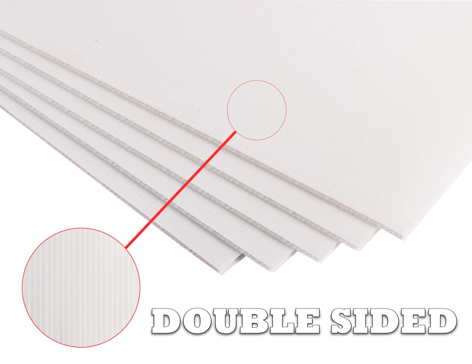 4mm Corrugated Plastic Sheets 18×24 24×36 24×48 36×36 Many Colors Coroplast Sign