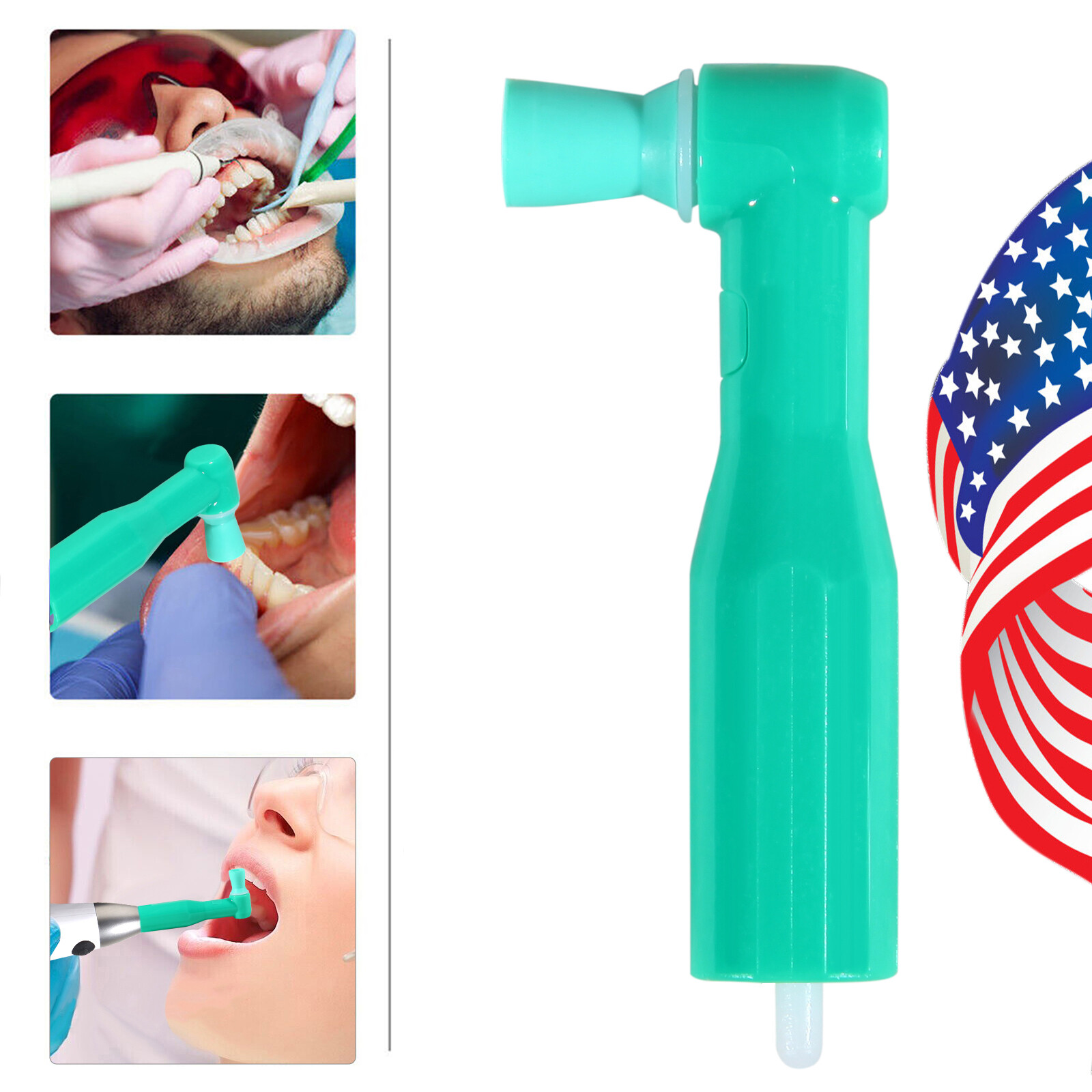 Dental Disposable Prophy Angles Soft Cup Latex Free 90° Polishing Cups Green po