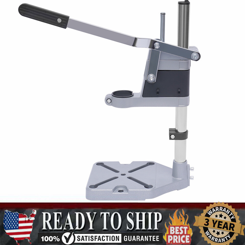 Electric Drill Hand Press Stand Bench Clamp Support Holder Tool Workbench Pillar
