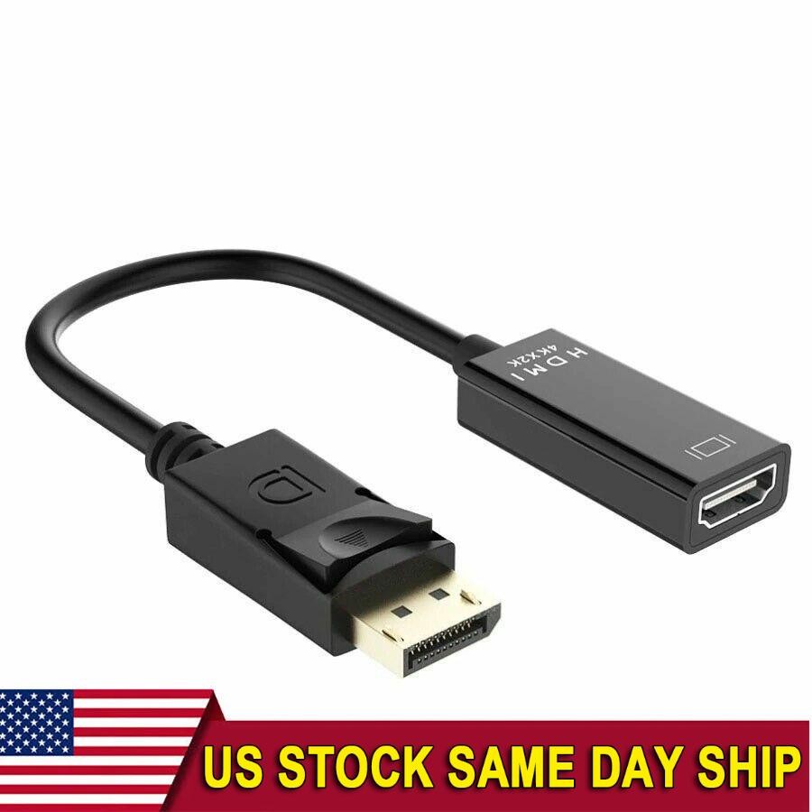 DP Displayport Male to HDMI Female Cable Converter Adapter for PC Laptop Desktop