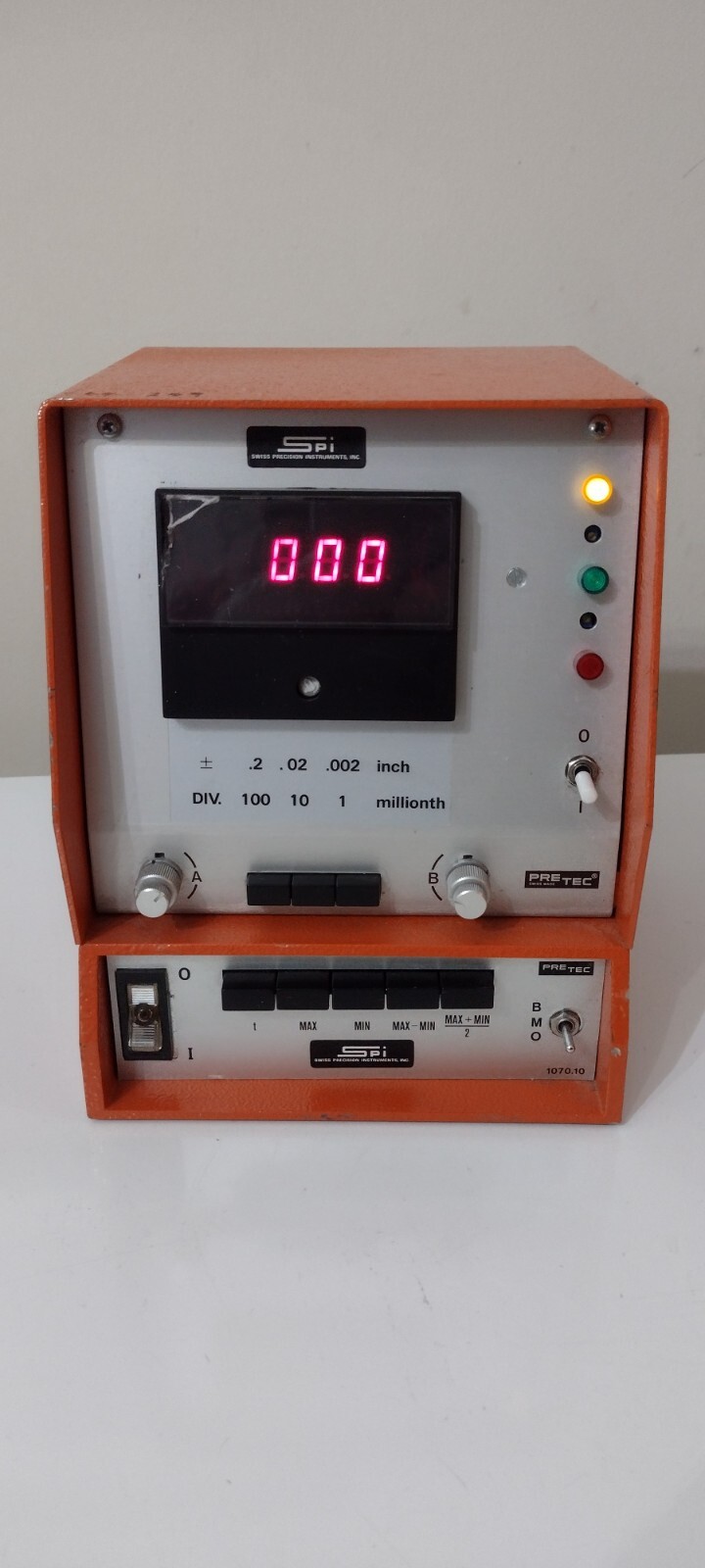 SPI PreTec 1070.10 Digital Micrometer/Comparator 84481. ± .002″ DIV up to 1Mth