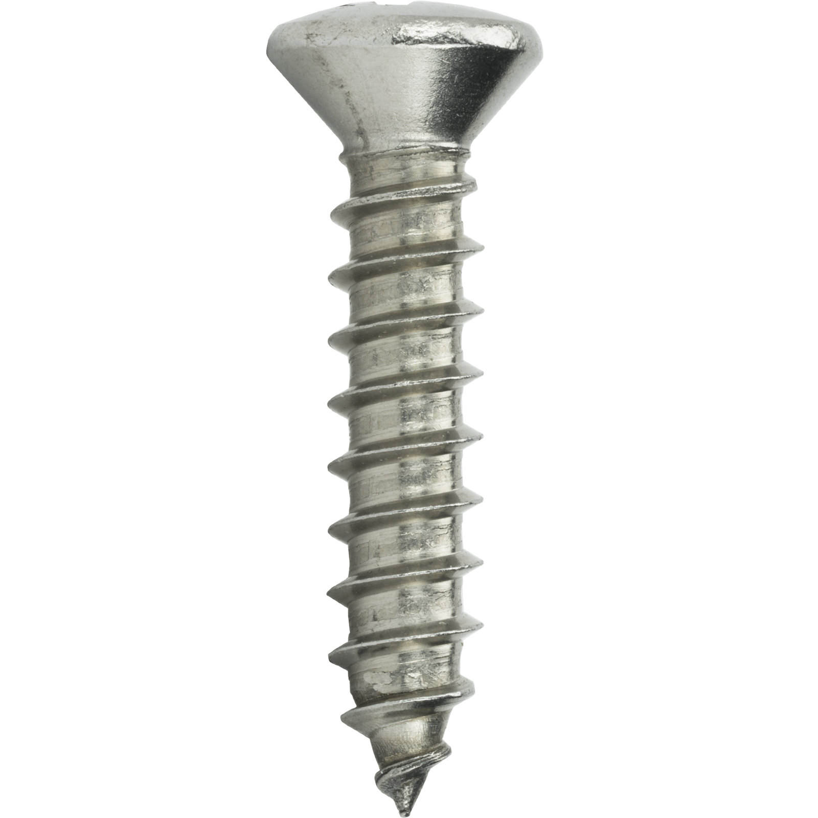 #8 x 3/4″ Self Tapping Sheet Metal Screws Oval Head Stainless Steel Qty 2500