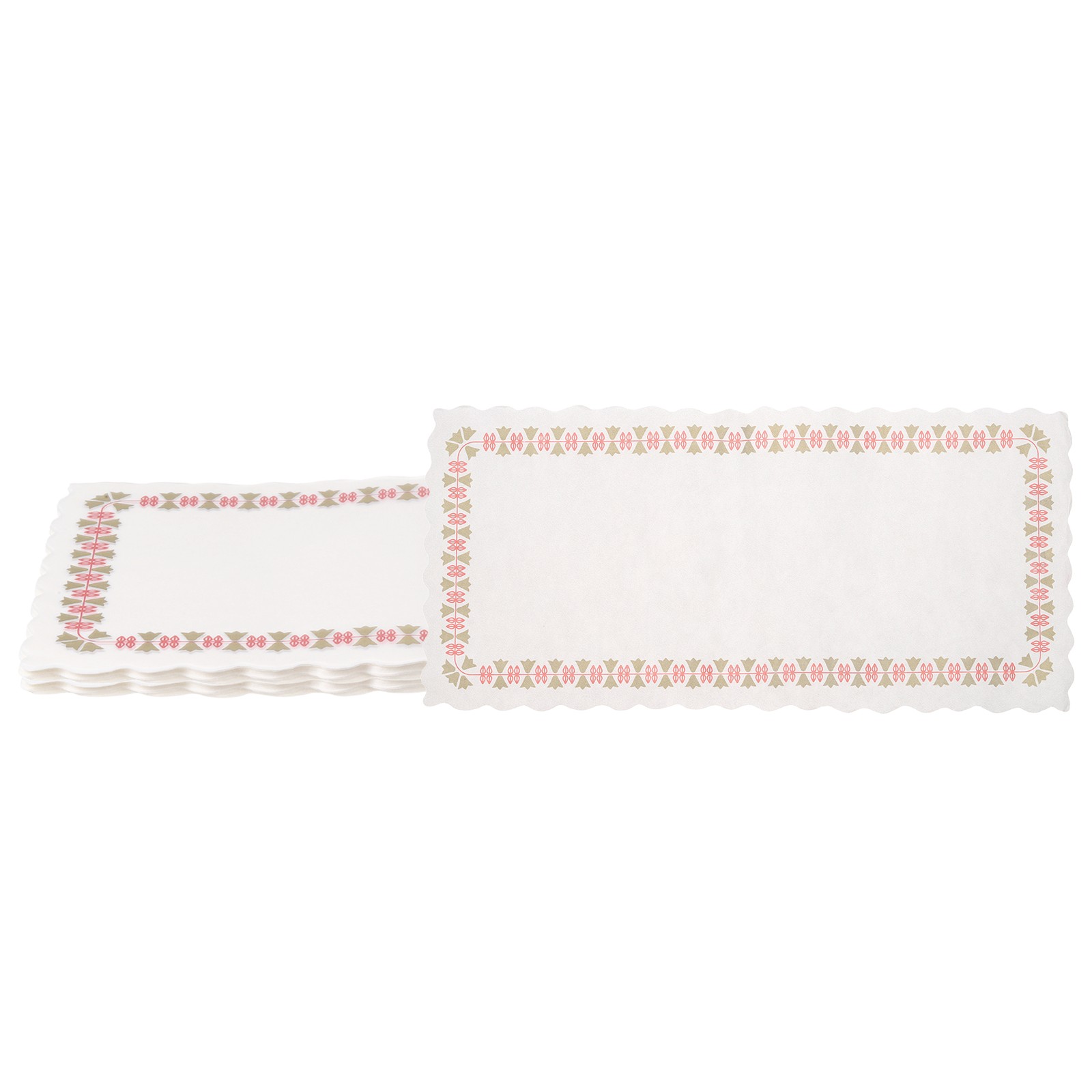 200pcs Paper Doilies 4.5″x9.5″ Paper Doilies Placemat, White