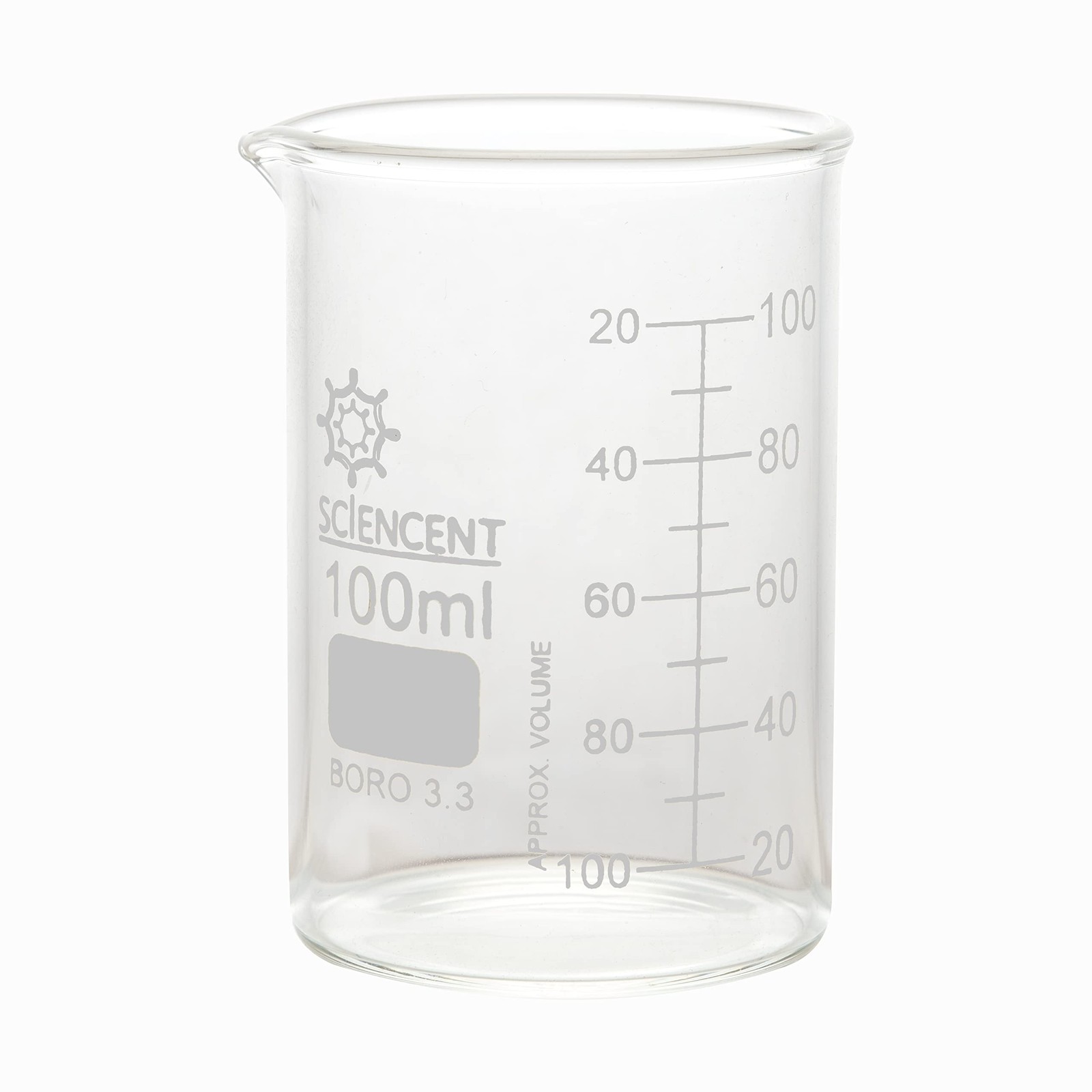Set of 6 Laboratory Glassware Science Lab Chemistry Beaker 50/100/250/500/1000ml
