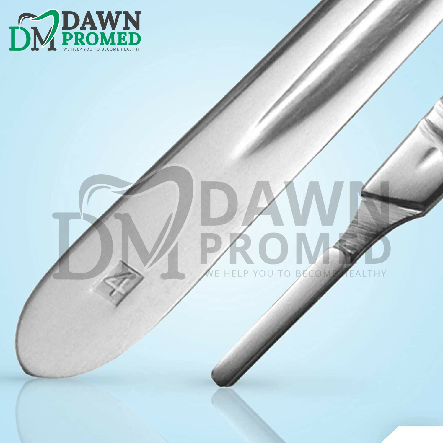 100 Sterile Surgical Blades #25 with Scalpel Handle #4 Medical ENT Dental
