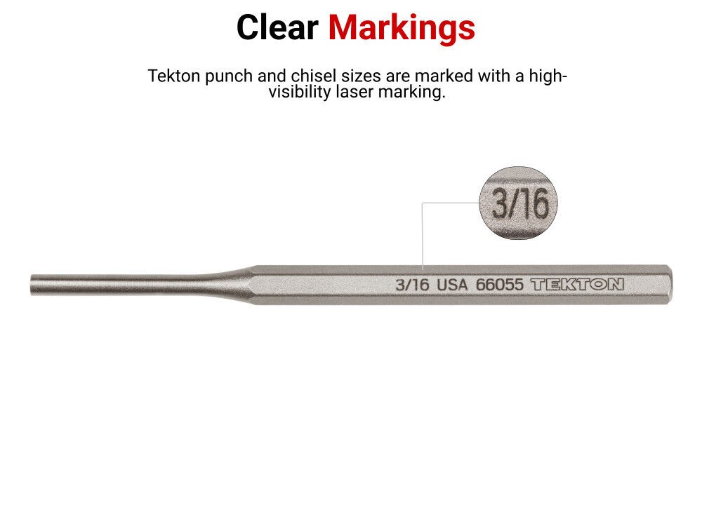 Tekton Punch And Chisel Set, 20 Pieces (Center, Solid, Pin, Chisel)