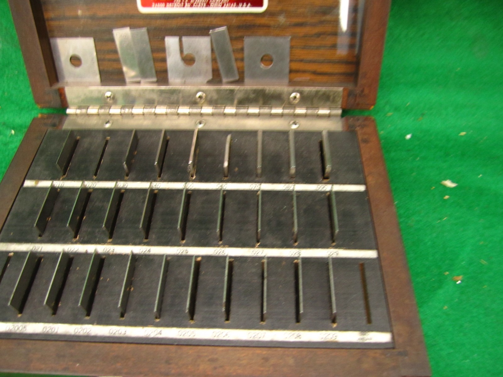 Vintage Starrett Webber Model RS28A1 Grade 2 Thin Gage Block Set 24 Pieces 618-5