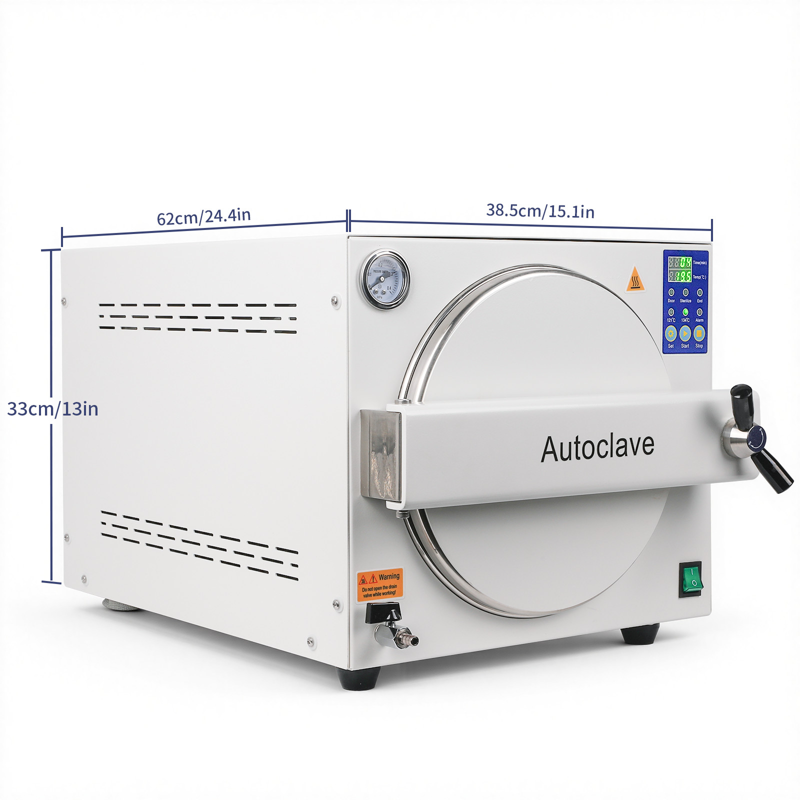 23L Autoclave Steam Sterilizer Medical Premium Material Auto Pressure Release
