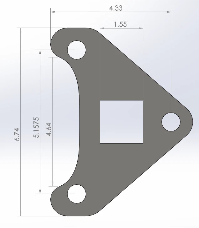 2Pcs Flange brackets For China Mini Excavator Drive Motor Reinforcement Brackets