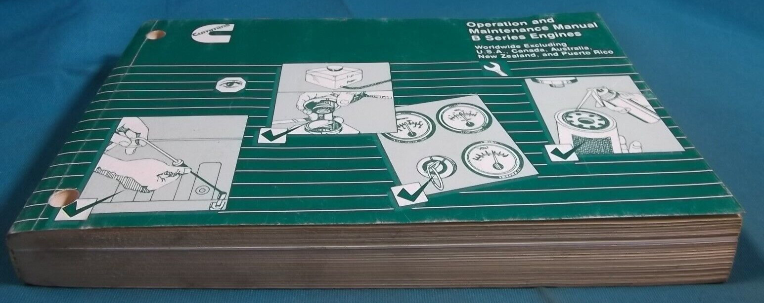 CUMMINS B SERIES ENGINES B-3.9-L B-5.9-L OPERATION & MAINTENANCE MANUAL 3810464