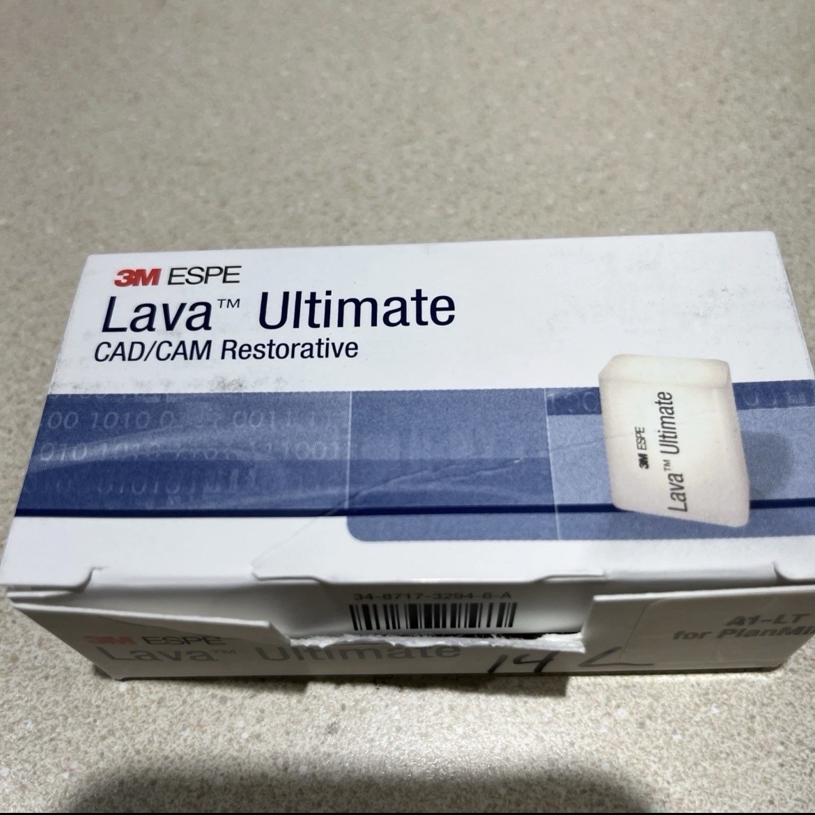 3M Lava Ultimate Cad/Cam Restorative A1-LT/12 For PlanMill