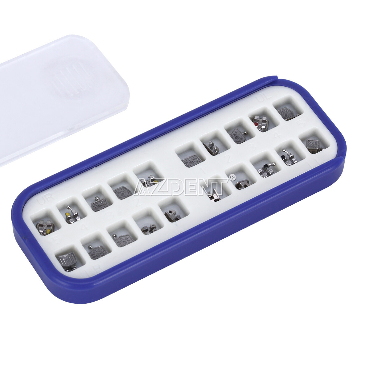 AZDENT Dental MIM Monoblock Metal Bracket Braces Mini Roth.022 345 Hooks