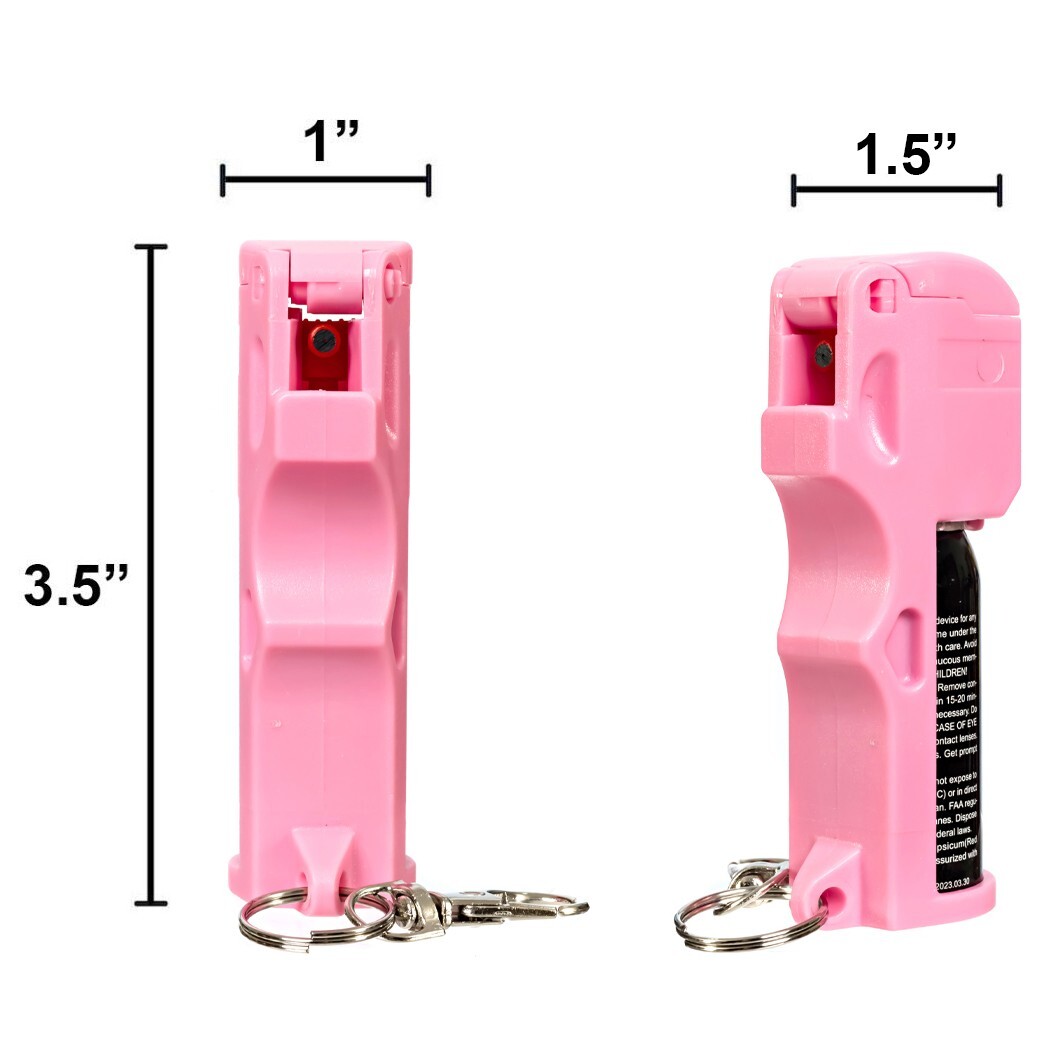 2 Pack Burn Pepper Spray1/2oz Self Defense & Personal Safety Police Grade Pink