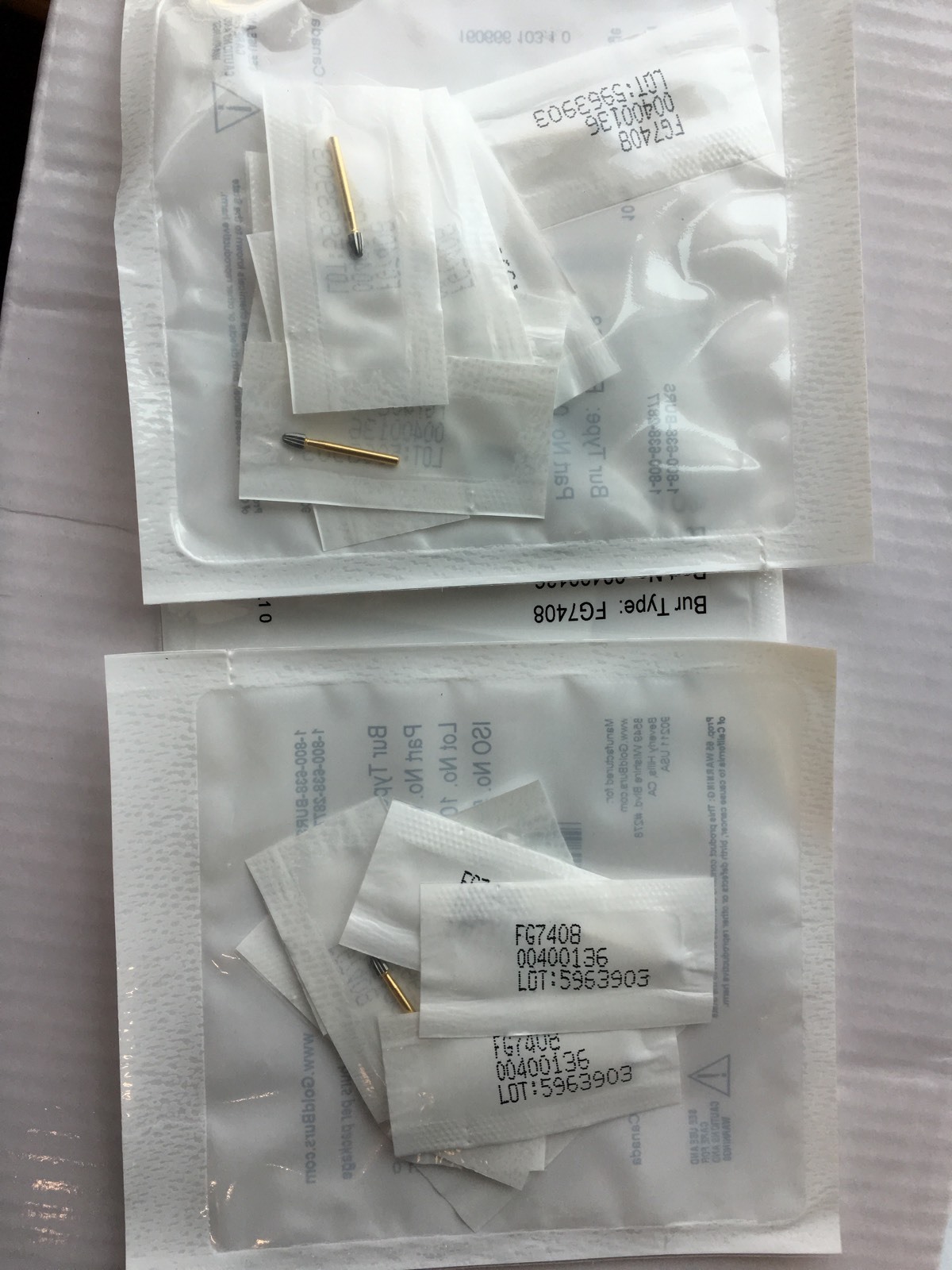 Trimming & Finishing Football Burs #7408 12 Bladed 10 Burs. Individually Packed