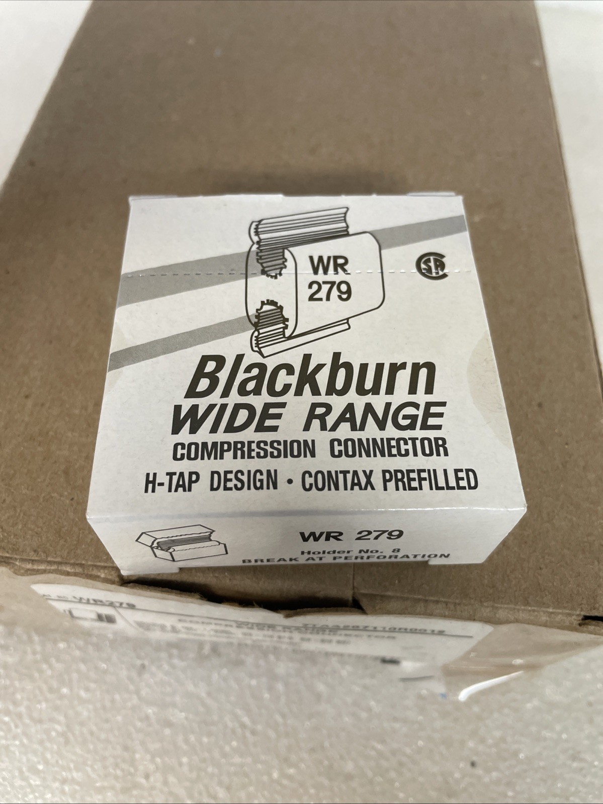 Blackburn WR279 Wide Range Aluminum Tap Compression Connectors Case Of 25 New